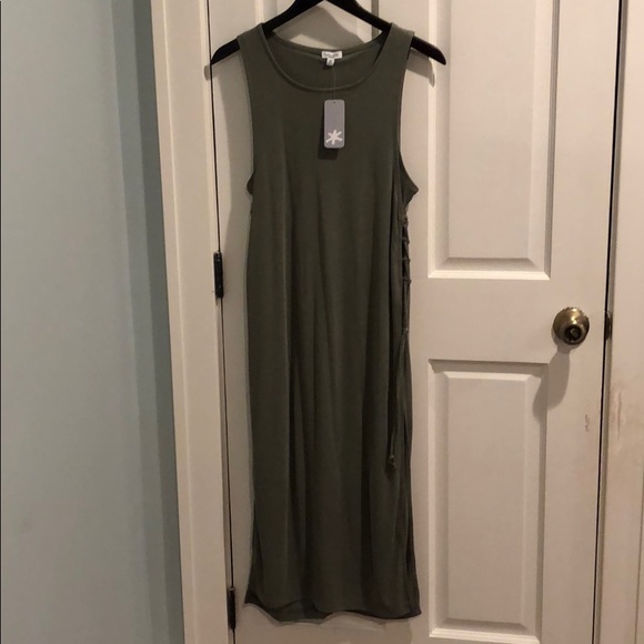 Splendid jersey dress with laceup detail - Picture 2 of 6